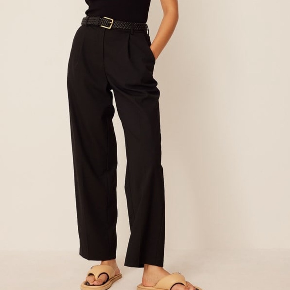 NA-KD High Waist Ankle Suit Trousers
